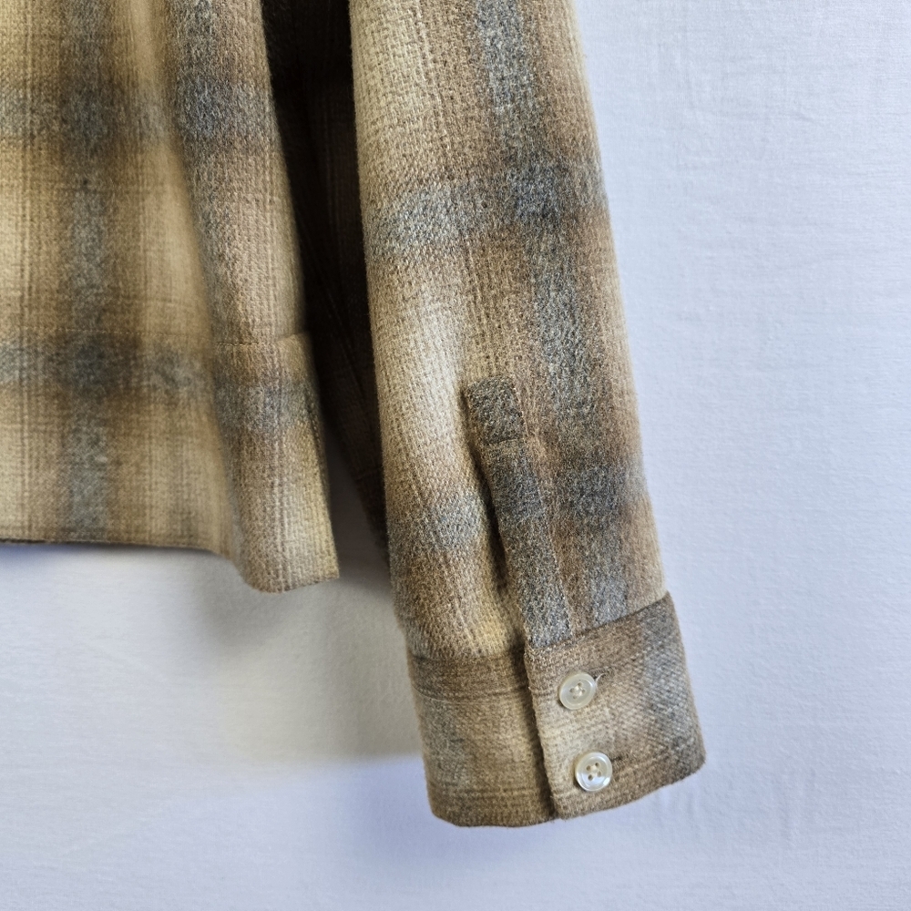 Vintage Wool Plaid Shacket - Picture 9 of 11